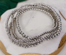 4-Stack Small Round Beaded Bracelet Set