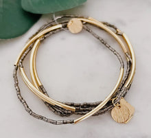 5-Stack Beaded Bracelet Set With Seed Beads