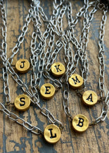 Circle Initial Pendant Necklace