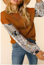 Drop Shoulder Bubble along Sleeve Knit Top